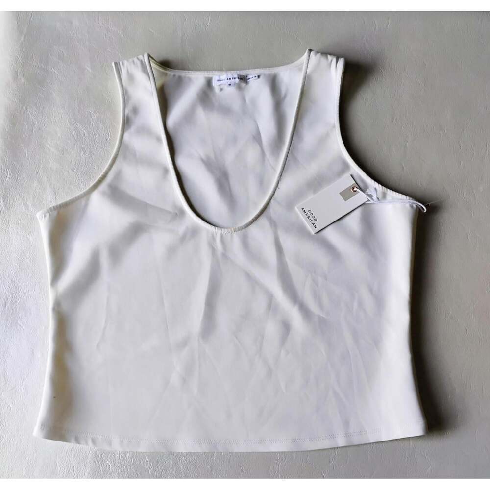 Good American Scuba Women's White Tank Top